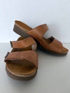Brown NAOT Jacey Double Strap Sandals 7 38